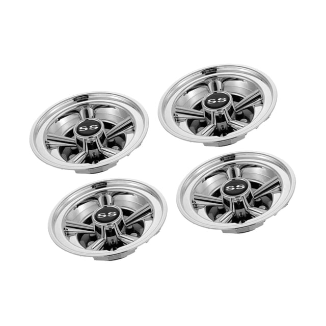 VONKY 4Pcs Golf Cart Hub Caps Lightweight Covers Compact silver Cart Wheel Universal Golf silver 8 inch