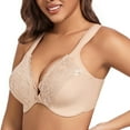 thumbnail image 5 of Paiwinds Women's Thin Lace Underwire Front Button Adjustable Bra for Larger Sizes, Siren Look with Shaping Support, Gathered Design for Style and Comfort, 5 of 5