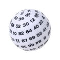 thumbnail image 3 of lionlar 2Pcs Acrylic 100 Sided Polyhedral for Board Game Black White, 3 of 7