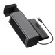 thumbnail image 3 of Organizador de espacio de asiento de gran capacidad de Metal con bolsillo lateral para asiento de coche USB para almacenamiento Interior de coche negro, 3 of 12