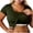 Army Green, variant on Wlynlyn Womens Plus Size Tops Short Sleeve Built in Bra Soft Comfy Lounge Crew Neck Ribbed Knit Slim Fitted Basic Tees