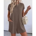 thumbnail image 3 of BTFBM Rompers for Women Summer Casual Dressy One Piece Shorts Tshirt Pants Jumpsuit Beach Vacation Clothes Outfit, 3 of 9