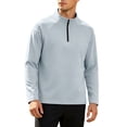 thumbnail image 2 of Yaoyar Quarter Zip Golf Pullover Men Dry Fit Long Sleeve Performance Wicking Mock Neck 1/4 Zip Pullover Mens Sweatshirt, 2 of 5