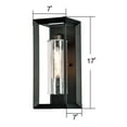 thumbnail image 5 of C Cattleya  1-Light Dark Bronze Finish Outdoor Wall Light with Clear Seeded Glass - Dark Bronze, 5 of 6