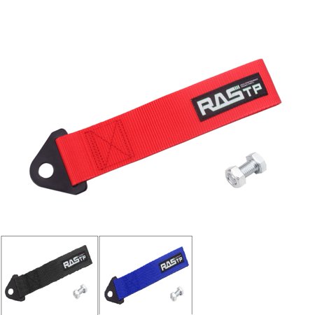 RASTP Universal Red 6600Lbs Real Tow Strap Towing Rope Nylon JDM Trailer Ropes Racing TD001