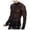 A-Black345, variant on XIAOCHA Men's Sheer Mesh Shirt Neck Long Sleeve Top Slim Fit Clubwear Party Tee