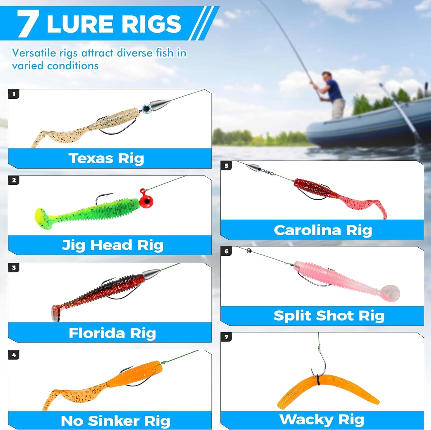 Fishing Lures, 137Pcs Tackle Box with Tackle Included, Crankbaits, Spoon, Hooks, Weights & Other Accessories, Fishing Bait Lure Gear Kit Gift for Men Bass Freshwater