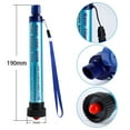 Personal Water Filter, 2L Water Purification Straw, Outdoor Survival