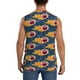 thumbnail image 4 of Fotbe Burning Rugby Balls Men's Camiseta sin Mangas Estampada para Hombres, Playera Casual para Gimnasio, Entrenamiento, Playa-X-Large, 4 of 7