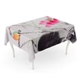 thumbnail image 1 of LADDKE Kingfisher and Lotus Flower Watercolor Painting Artistic Beautiful Tablecloth Table Desk Cover Home Party Decor 52x70 inch, 1 of 1