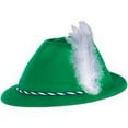 thumbnail image 2 of 6-Pack Green Velour Tyrolean Hats Adult Halloween Accessory, 2 of 2