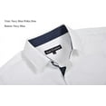 thumbnail image 3 of Alex Vando Mens Dress Shirts Regular Fit Long Sleeve Stretch Business Dress Shirts for Men, 3 of 6