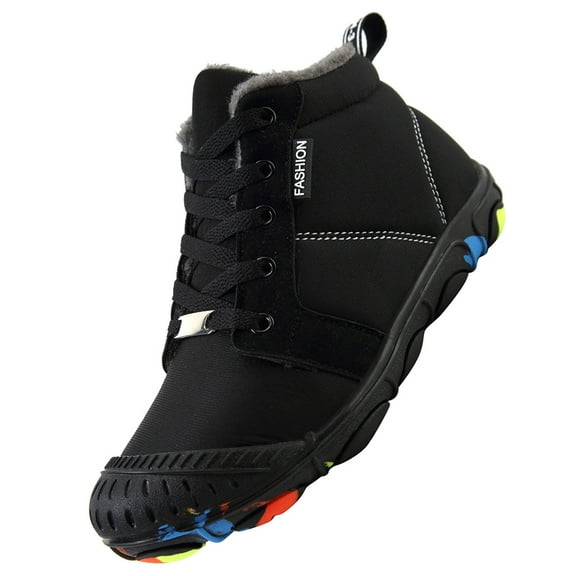 SOPOTUTU kid winter boots High- Rubber Water Resistant Children Winter Activities