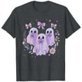 thumbnail image 4 of Karight Womens Fall Shirt Crew Neck Funny Ghost Graphic Tees Short Sleeve Thanksgiving Tops, 4 of 4