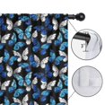 thumbnail image 4 of Blackout Kids Curtains,Blue White Butterfly Pattern Childrens Insulated Curtains Set Of 2,Bedroom Essentials,Toddler Room Decor 42"x54", 4 of 5