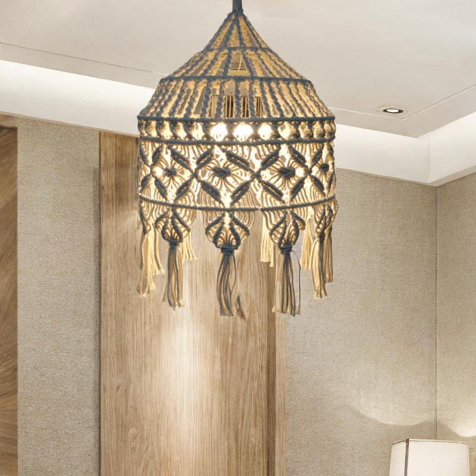 Gazechimp Boho Lamp Shade Ceiling Chandelier Lampshade for Indoor Bathroom Living Room