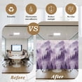 thumbnail image 6 of Purple Mountain Window Privacy Film, Misty Forest Nature Woodland Pine Tree Landscape Static Cling UV Sun Blocking Tint Film Heat Control Windows Films for Bedroom Window Stickers 17.7"x39.3", 6 of 8