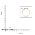 thumbnail image 5 of ANGARA Natural Ruby and Diamond Half Eternity Wedding Ring in 14K Yellow Gold for Women (Size-1.5mm) | July Birthstone, Birthday, Anniversary, Jewelry Gift for Women | Natural Ruby Ring, 5 of 9