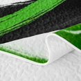 thumbnail image 5 of Erosebridal Geometric Stripe Twin Quilt Set, Green Black White Twin Coverlet Set, Reversible 2pcs 1 Bedspread and 1 Pillowcase, 5 of 7
