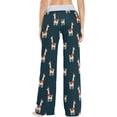 thumbnail image 4 of FREEAMG Trendy Floral Pattern Womens Comfy Drawstring Lounge Pajama Pants Sleepwear Bottom, 4 of 6