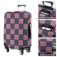 thumbnail image 5 of Red White and Blue Star Striped Pattern Luggage Cover Fashion Suitcase Cover Baggage Covers Fit 25-28 Inch Luggage (Go Travel), 5 of 5