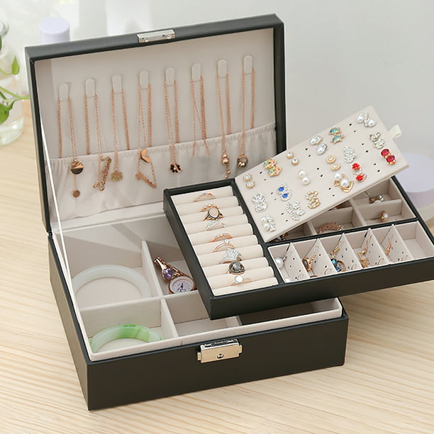 Jewelry Organizer Classic Luxurious Jewelry Organizer Box Leather