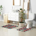 thumbnail image 6 of Yayeee Bath Rug for Bathroom Floor Non Slip Rectangle Fluffy Soft Absorbent Mat, 16"x24", Green Plaid, 6 of 7