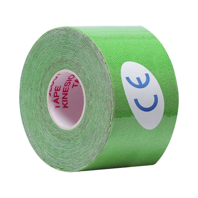 Yuarrent Cinta de kinesiología Cinta elástica de recuperación atlética Gimnasio Recuperación de la aptitud Correa articular Alivio del Gimnasios en casa Verde claro 3.8 cm * 5 m