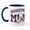 White/Navy Inside, variant on CafePress - Snoopy Basketball Mom Mug - 11 oz Ceramic Mug - Novelty Coffee Tea Cup