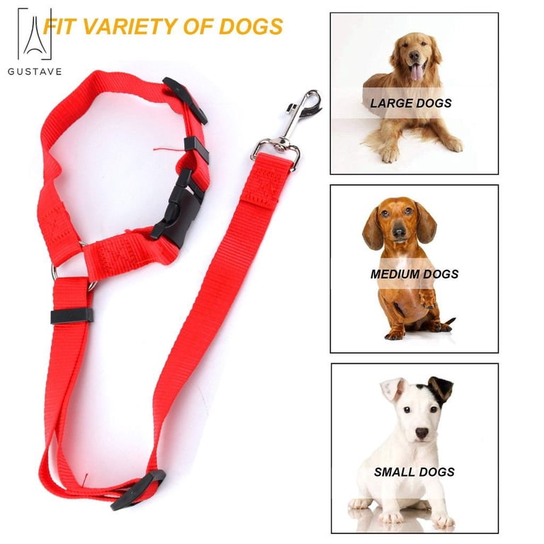 FuzzyGo Adjustable Dog Car Safety Seat Belt & Leash