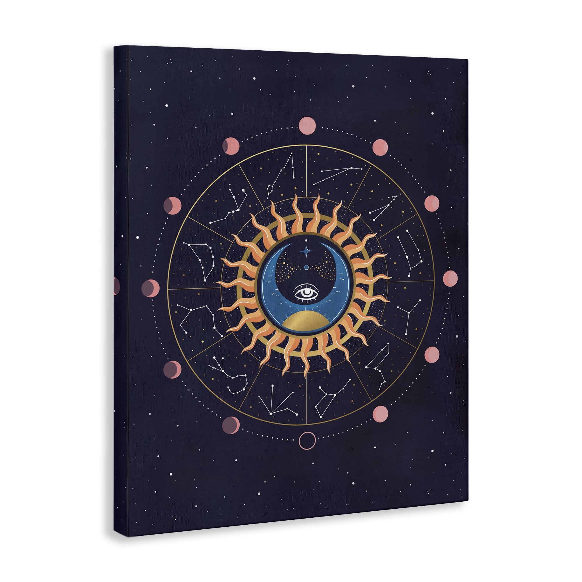 Stupell Industries Astrology Zodiac Constellations Astrology & Stars Painting Wrapped Canvas Art Print Wall Art, 36 x 48