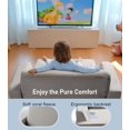 thumbnail image 4 of 3-in-1 Extra Wide Convertible Kids Couch, Flip Open Toddler Couch to Lounger, Comfy Toddler Chair, Machine-Washable Toddler Sofa for Boys, Kids Sofa Bed for Fun Playtime or Comfy Lounging, Gray, 4 of 5
