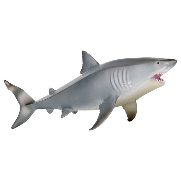 Mojo Animal Planet 20cm GREAT WHITE SHARK solid plastic toy wild FISH sea NEW 