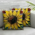 thumbnail image 3 of Nawypu  Sunflower Throw Pillow Cover Spring Decor Farmhouse Home Decoration Square Truck Simple Retro Vintage Pillowcase Truck for Sofa Bench Living Room Home Decor, 3 of 5