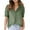 Green, variant on Womens Plus Size,Women Fashion Solid Color Casual V-Neck Short Sleeve Loose T-Shirt Tops