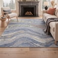 thumbnail image 6 of GENIMO 2'x3' Area Rug, Washable Non Slip Soft Modern Abstract Indoor Door Mat for Entryway Kitchen Laundry Room, Dusty Blue, 6 of 7
