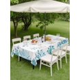thumbnail image 4 of Outdoor Tablecloth with Umbrella Hole for Patio/Picnic/Party/Camping, Watercolor Sea Coral Waterproof Table Cloth Rectangle Table Cover Washable, Summer Ocean Marine Starfish Blue Green (60"x 102"), 4 of 8