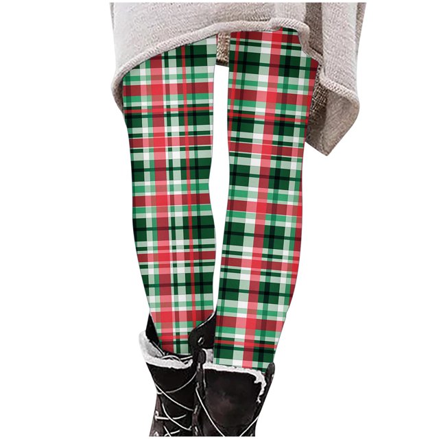 Pantalon de Pyjama de Noël, Pantalon Imprimé pour Filles Taille Haute Extensible Collants Doux
