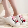 thumbnail image 2 of Christmas Slippers House Shoes for Women Fluffy Soft Cozy Bedroom Cartoon Plush Cute Slippers for Indoor Outdoor Use, 2 of 8