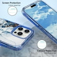 thumbnail image 4 of Allytechgroup for iPhone 17 Pro Case, 3 Layers Protection Slim Lightweight Shockproof Soft TPU & Hard Back Protective Bumper Cover Marble Shell, B, 4 of 7