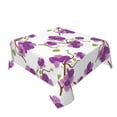 thumbnail image 6 of Zufioo Orchids Flowers Print Square Decorative Tablecloth, Wrinkle-resistant, Waterproof and Oil-resistant Tablecloth Coffee Table Cloth, Suitable for Restaurants-54"x54", 6 of 8