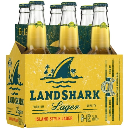 Landshark Island Style Lager, 6 pack 12 fl. oz. Glass Bottles, 4.7% ABV