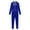 Royal Blue, variant on Women Gymnastics Leotard Unitard Shiny Rhinestone Full Length Figure Ice Skating Jumpsuit Navy Blue L