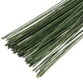 thumbnail image 1 of Uxcell Alambre de florista 0.45mm 26 Gauge, 120 Pcs Alambre para flores, Alambre envuelto en papel para manualidades, Verde oscuro, 1 of 6