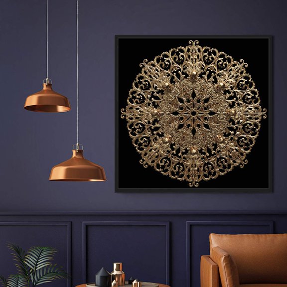 wall26 Floating Framed Canvas Wall Art for Living Room, Bedroom Runner Canvas Prints for Home Decoration Ready to Hang - 16x16 inches