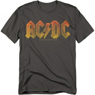 ACDC Vintage Lightning Bolt Logo Men's Black T-shirt-XL - Walmart.com
