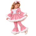 thumbnail image 6 of Curenmufel Long Sleeve Sweatshirt and Jogger Pants Girls Clothing Set for Daily Wear 12 18 Months (Pink,12-18 Months), 6 of 8