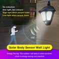 thumbnail image 4 of Bearachild Luz LED de pared Solar, Sensor inteligente, luces impermeables para exteriores, lámpara de decoración de jardín, poste de cubierta, Iluminación y accesorios, 4 of 6