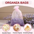 thumbnail image 3 of Uxcell Organza Bag, Sheer Flowers Heart Mesh Bags Drawstring Gift Bags Bulk Party Favor Bag Jewelry Pouches Gold 5" x 7", 3 of 6