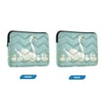 thumbnail image 7 of FORMRS 15-15.6 inch Laptop Sleeve Case Soft Carrying Quilted Computer Bag Cover, White Cartoon Swan, 7 of 7